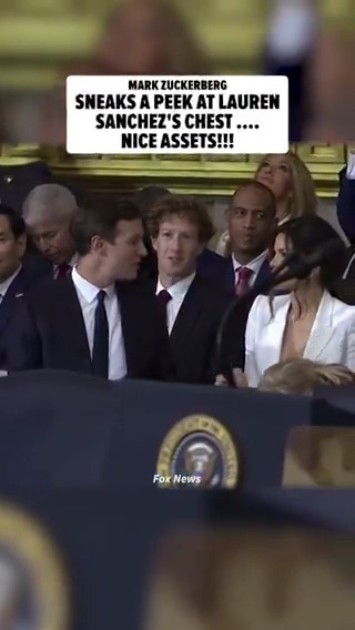 Gone are the days of #MarkZuckerberg's #Facebook "Poke Wars" ... but that didn't stop him from getting into a "Peek War" with #LaurenSanchez's boobs at #DonaldTrump's inauguration 🍒👀😳 Full story here 👉