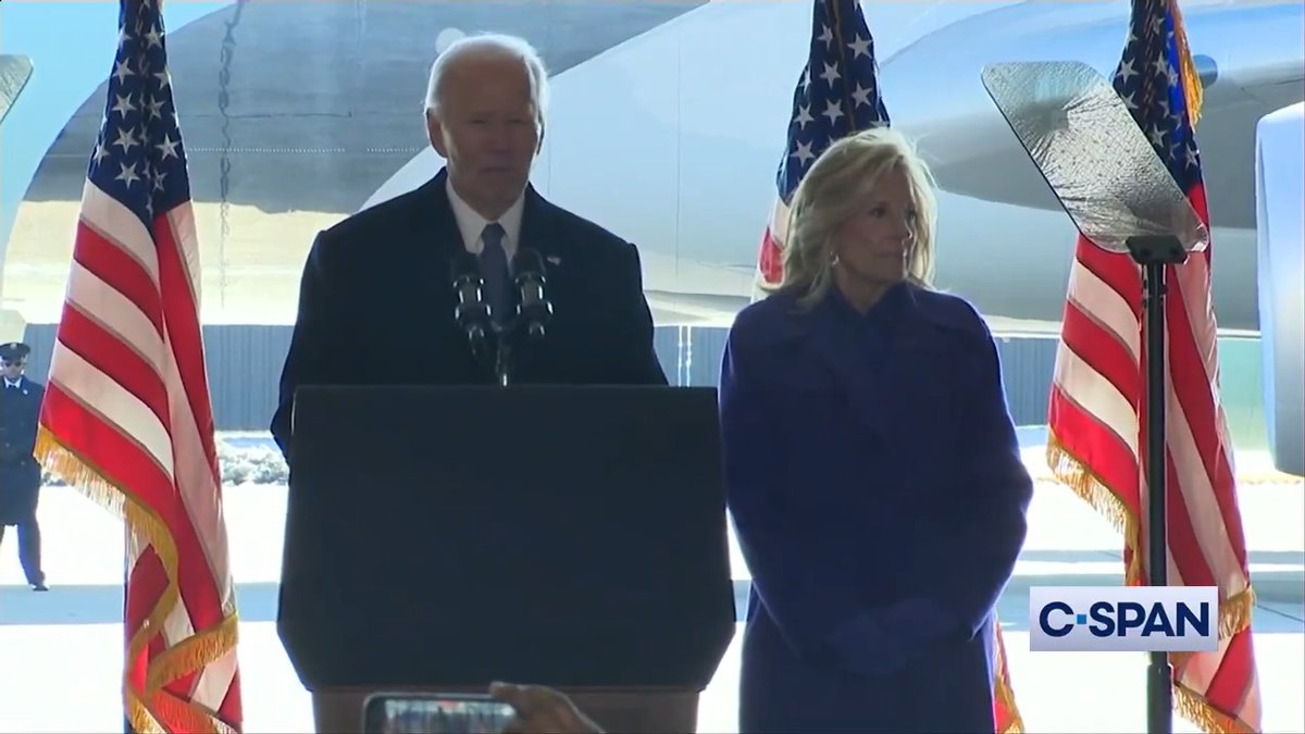 Former President Biden: "We're leaving office but we're not leaving the fight!"