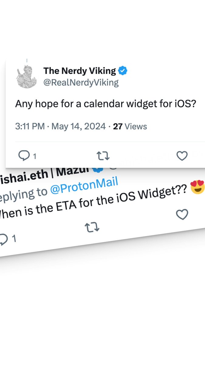 🗓️ You asked, we delivered! The Proton Calendar home screen widget is now available on iOS – now you can see your day at a glance and add events faster. Update your app and give it a try! Let us know your thoughts.