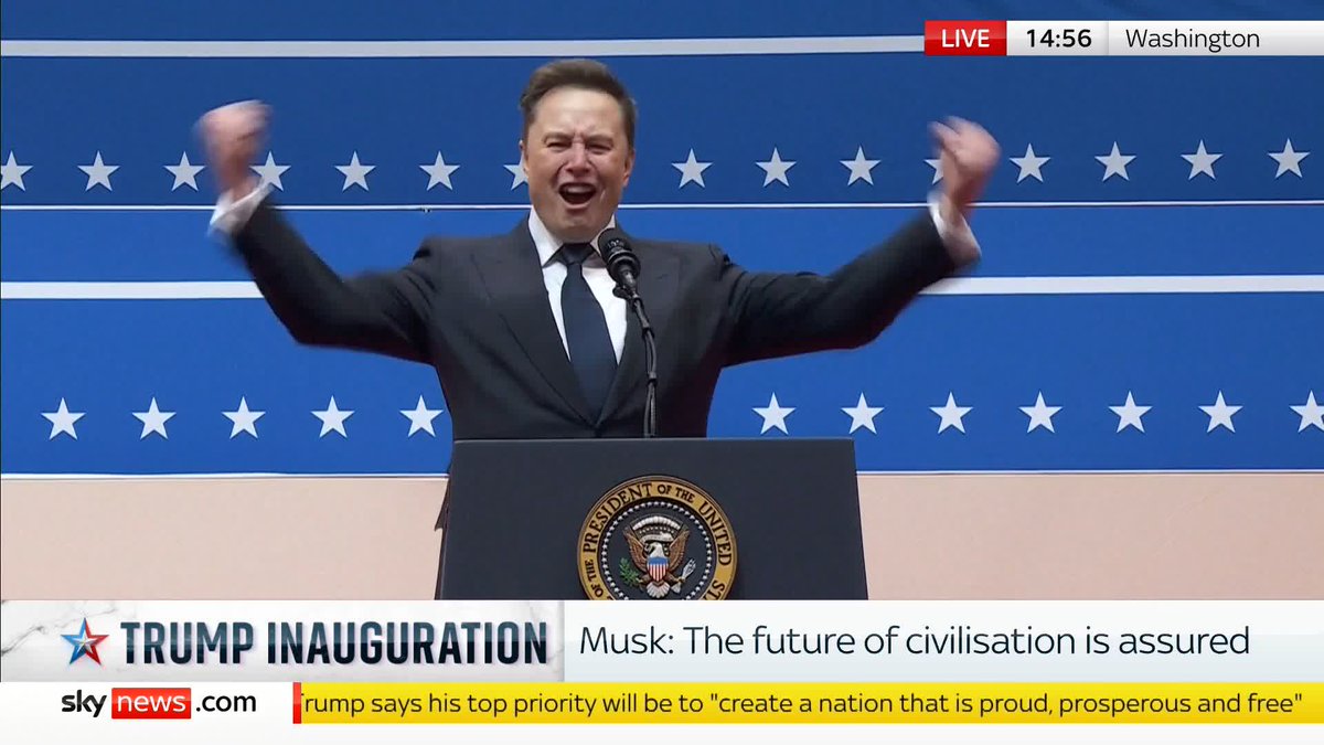 "Can you imagine how awesome it will be to have American astronauts plant the flag on another planet for the first time?" Elon Musk says he's "so excited about the future". Latest: 📺 Sky 501, Virgin 602, Freeview 233 and YouTube