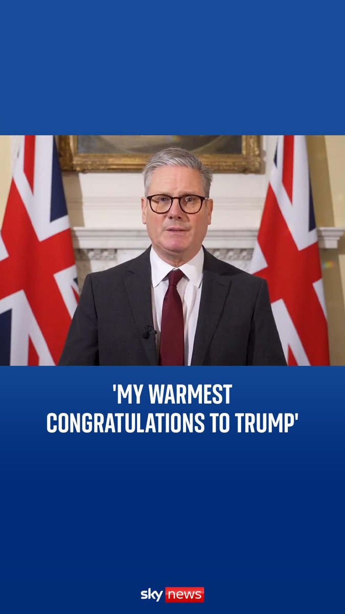 "The special relationship between the UK and the US will continue to flourish for years to come," Sir Keir Starmer said in a message to Donald Trump on the day of his inauguration.