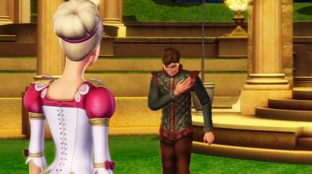 barbie in the 12 dancing princesses - genevieve and derek dance together