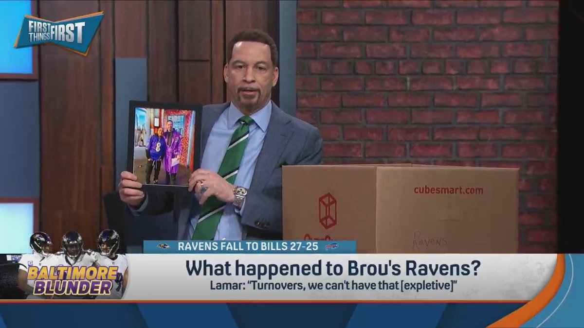 It's a sad day for Chris Broussard and his Ravens... but in spite of the loss, he wanted to say congrats to the Bills the only way he knows how 🥪 “I made you a sandwich with chips and, of course, a soda pop. Enjoy, Bills Mafia. You earned it.”