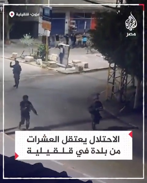 قوات الاحتلال تعتقل عشرات المواطنين في قلقيلية بالضفة الغربية