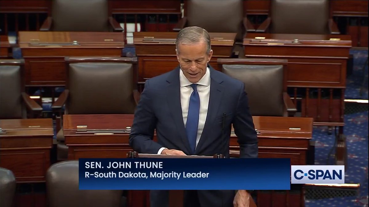 .Leader John Thune: "I'm looking forward to working with President Trump and Vice President Vance in the coming months and years to build a bright new future for our country."