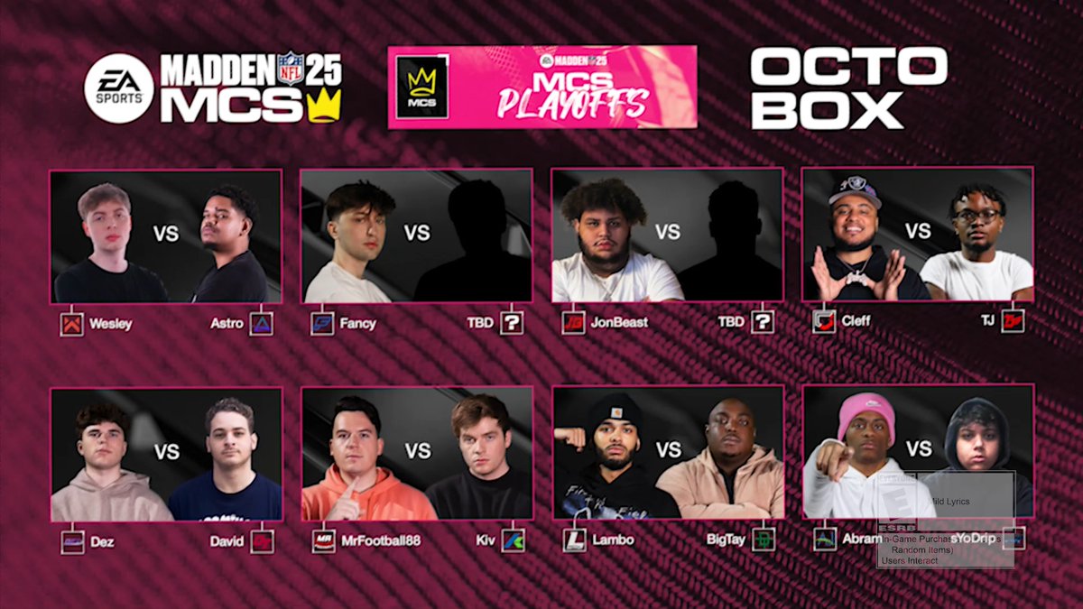Get ready for the Madden NFL 26 MCS Playoffs with Scott Hanson 🎙️ Who do you have winning the $250K #MaddenBowl? Comment below! 👇