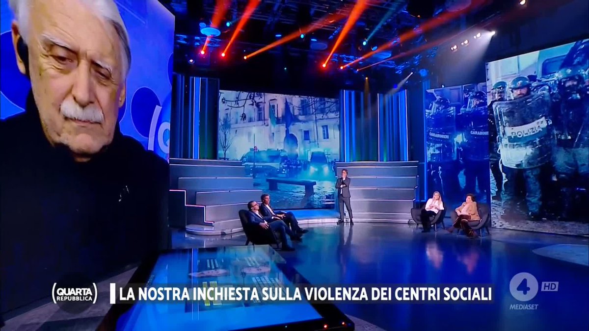"Non ho parole, un nastro continuo con servizi e commenti di una straordinaria faziosità con riferimenti a fonti esclusivamente di polizia." #Revelli #centrisociali #quartarepubblica