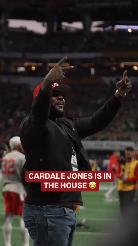 CARDALE‼️ Cardale Jones, who led Ohio State to the inaugural #CFBPlayoff title, is ready to watch his Buckeyes. #B1GFootball