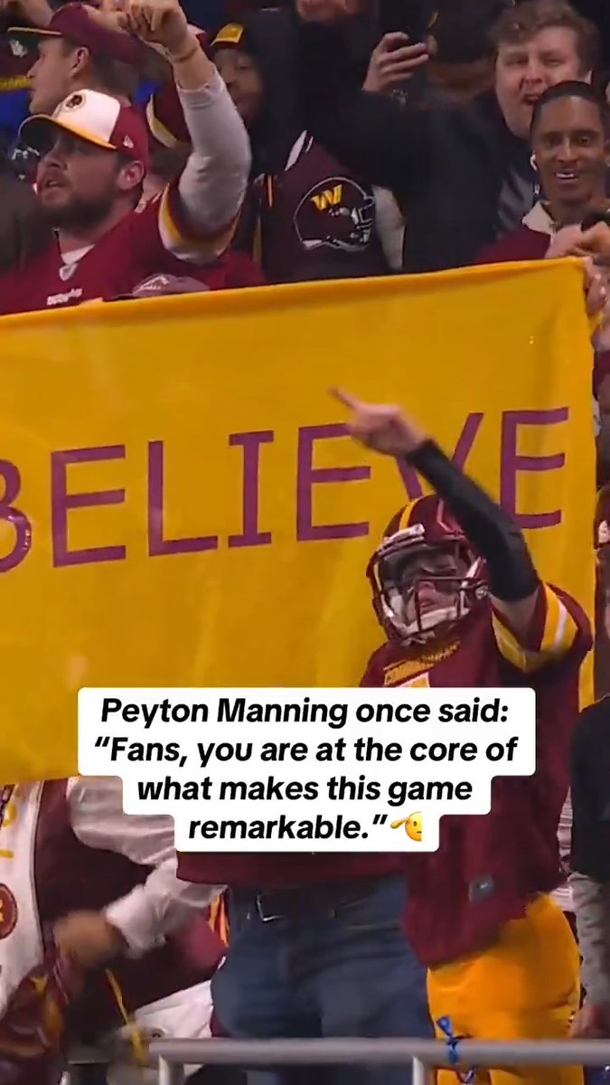 Soak it all in Washington Commanders fans, and don’t forget who else is cheering from above ♥️💛