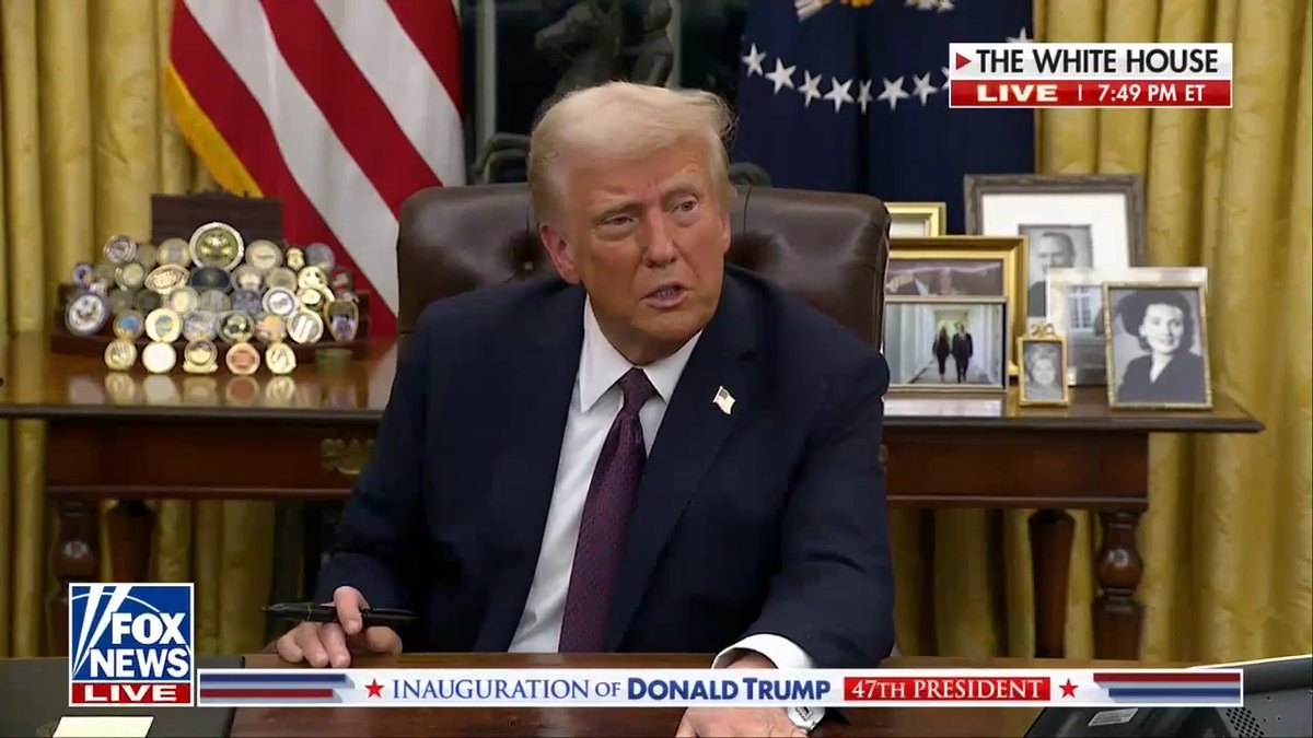 President Trump: 25% tariffs on each of Canada and Mexico beginning February 1st.