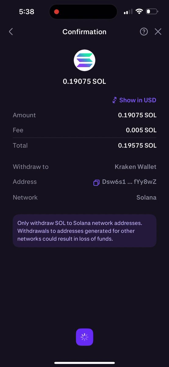 Buy, sell, withdraw and deposit Solana nearly instantly on Kraken $SOL 🚀