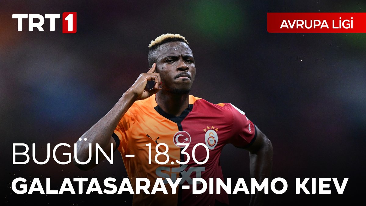 Avrupa Ligi’nde başarılı performansıyla dikkat çeken temsilcimiz Galatasaray, Ukrayna’nın güçlü ekiplerinden Dinamo Kiev’i ağırlıyor.⚽ Galatasaray-Dinamo Kiev UEFA Avrupa Ligi karşılaşması, bugün saat 18.30’da TRT 1, tabii ve TRT Radyo 1 ’de.