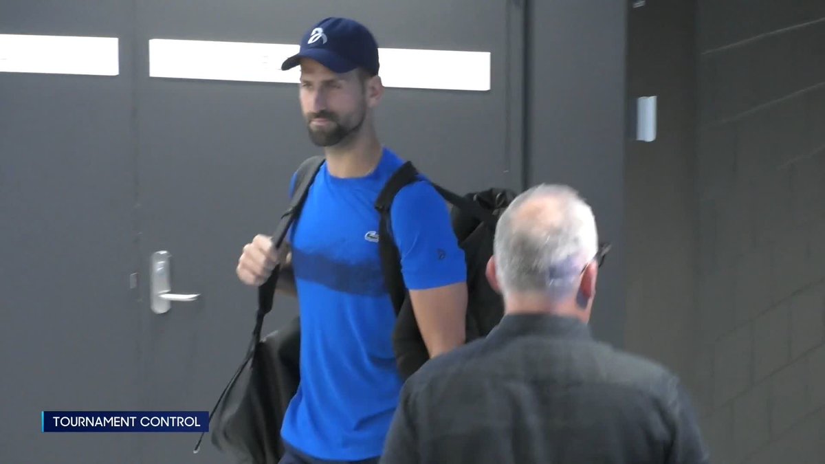Arrival: Novak Djokovic 🛬 #AO2025