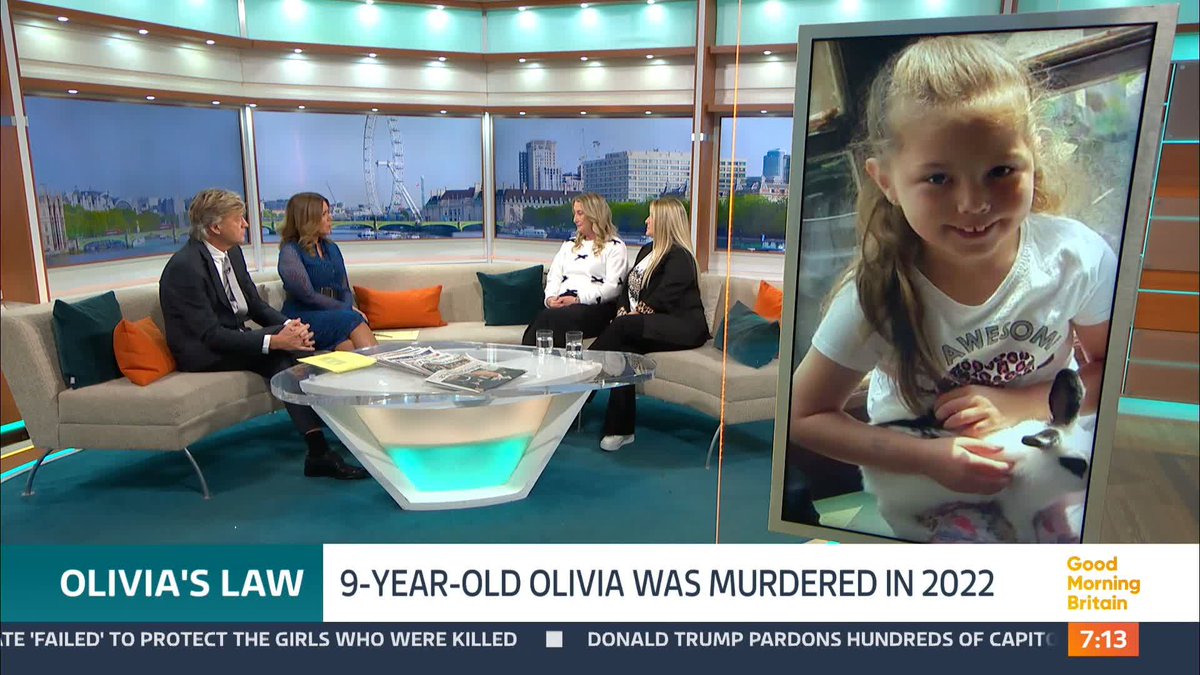 'I wanted him to see and hear the pain he had caused.' The mother of nine-year-old Olivia Pratt-Korbel, who was shot dead on her doorstep in 2022, has been campaigning for a new law to ensure criminals face their victim's families in court during sentencing.