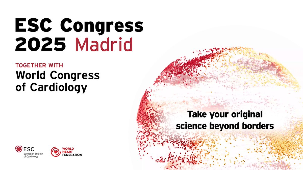 Showcase your abstract or clinical case across continents! 🌍 #ESCCongress #WCCardio 👁️ Be seen. 🏆 Be recognised. 🎤 Be remembered. Submit your science and inspire change that will outlast the congress. Deadlines: Abstract: 1 March, Clinical Case: 7 March