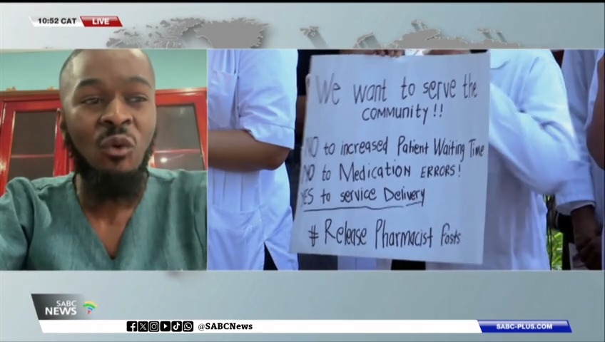 [WATCH] In the Eastern Cape, unemployed doctors and pharmacists have once again taken to the streets of Bhisho to demand immediate employment. Trevor Ngobeni, spokesperson for the Union of Unemployed Pharmacists, shares his insights on the situation.