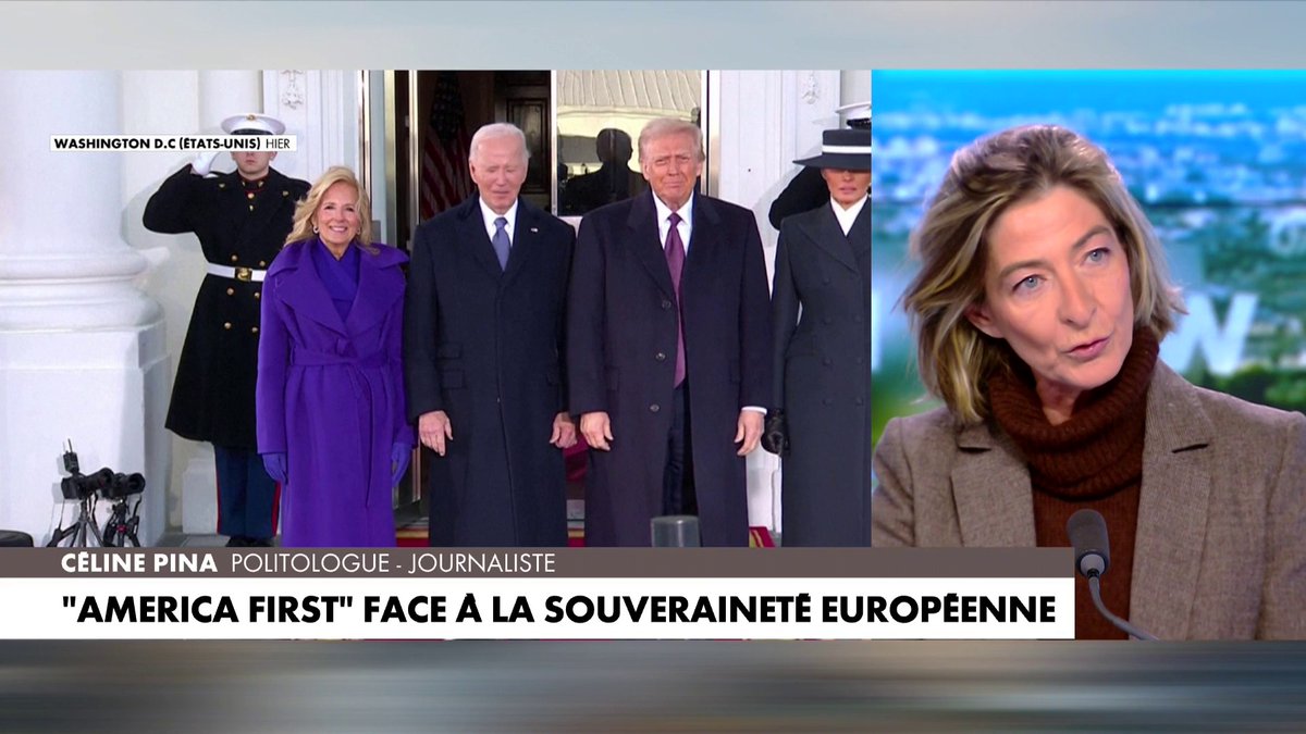 La politologue Céline Pina à propos de Donald Trump : «Il apparaît comme étant un homme rationnel dans un monde complétement fou», dans #MidiNews