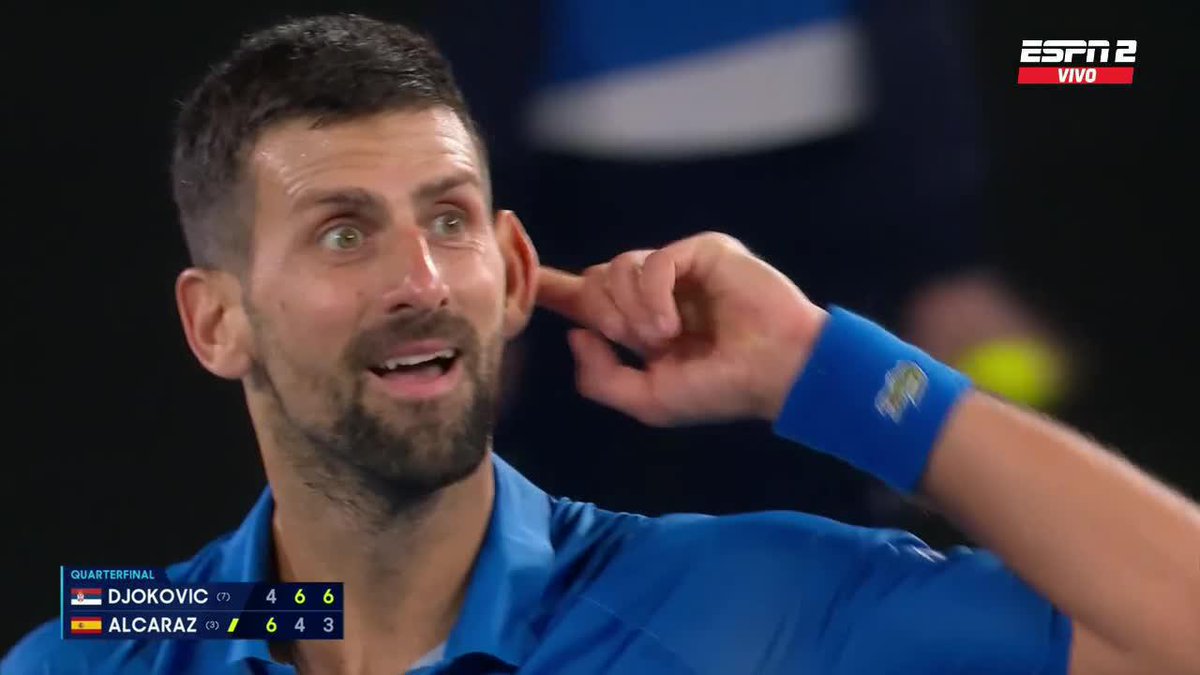 Así se quedó Novak Djokovic con el tercer set ante Carlos Alcaraz. De otra galaxia.
