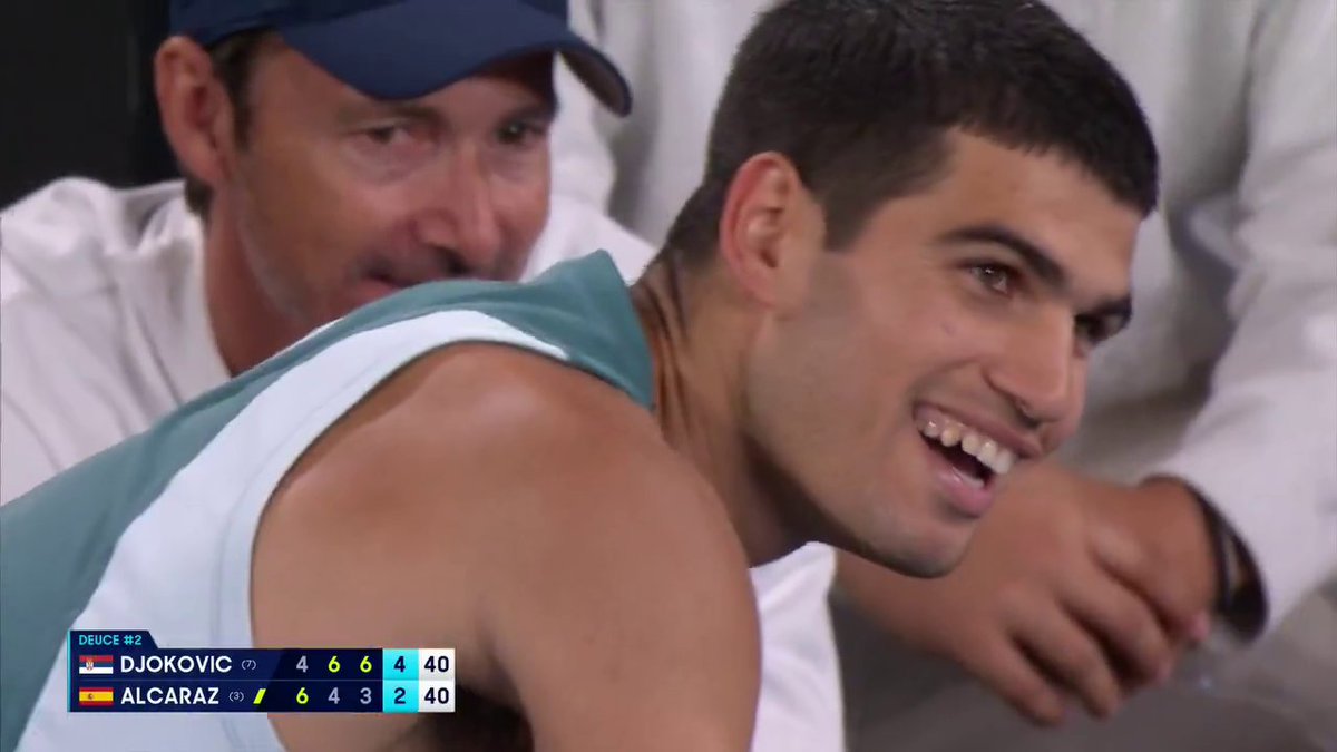 33-SHOT RALLY FROM DJOKOVIC AND ALCARAZ 👏 #AusOpen