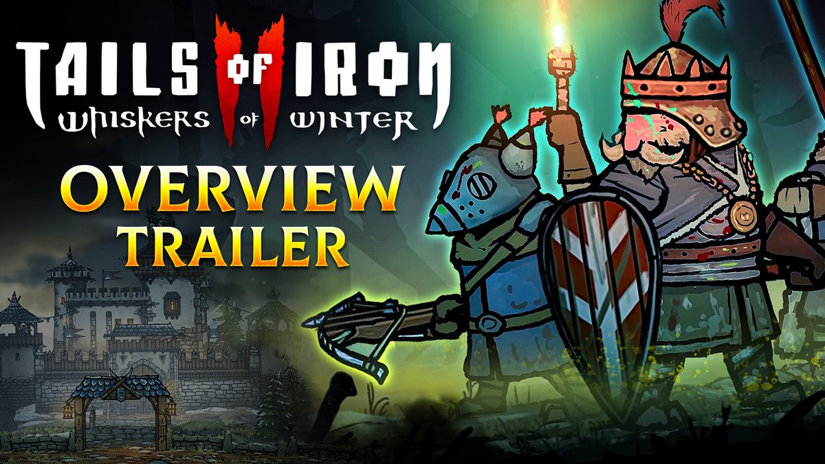 ⌛One week to go - #TailsofIron2 launches Jan 28th! 🐀⚔️🦇 Dive deep into the Ratdom with the all-new Gameplay Overview Trailer. Wishlist & pre-order today! (links below)
