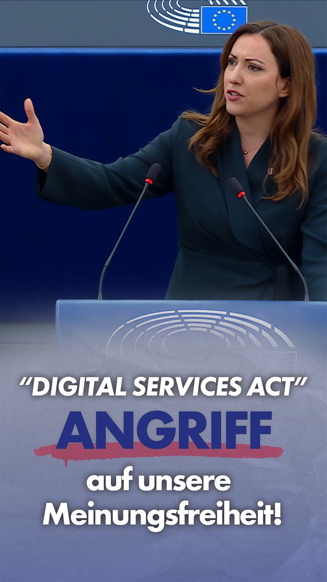 „Digital Services Act” - Angriff auf unsere Meinungsfreiheit! Der Digital Services Act ist ein Instrument zur Bekämpfung von unbequemen Meinungen und ein Werkzeug für Zensur! Meine klare Ansage im EU-Parlament, warum Freiheit und Demokratie nicht durch Verbote und Zensur geschützt werden können!