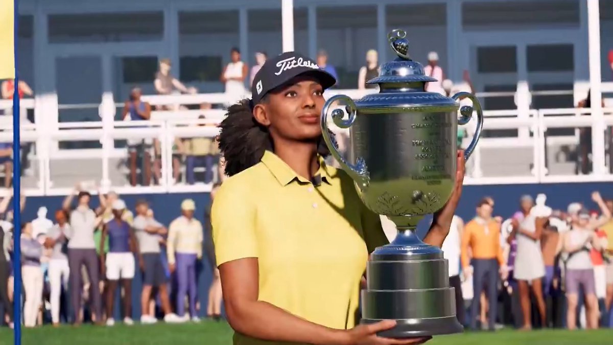 Next on the tee... some #PGATOUR2K25 gameplay ⛳️ Create your MyPLAYER, challenge friends, master the EvoSwing, and unlock even more features. Pre-order now: