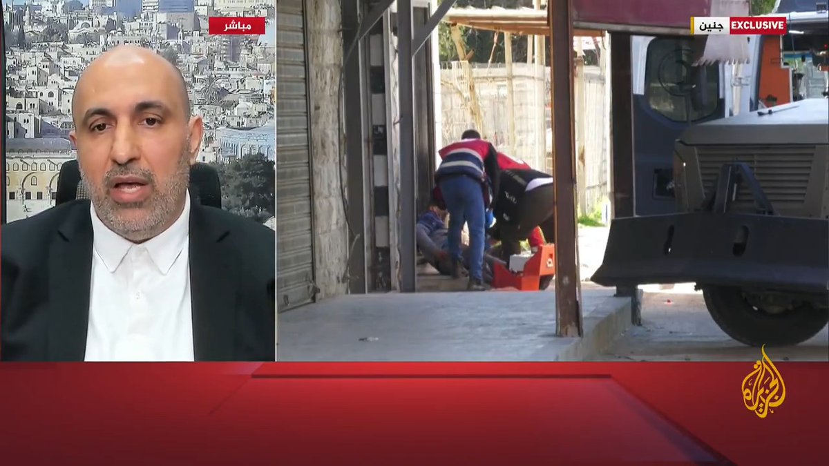 رئيس حماس في الضفة الغربية زاهر جبارين للجزيرة: نحن أمام احتلال فاشي لا يريد الاعتراف بالشعب الفلسطيني وحقوقه، وكما هزمنا نتنياهو في غزة سنهزمه في الضفة، ولدى أبناء شعبنا إرادة فولاذية للمقاومة والتضحية ولا خيارات أمامه سوى المقاومة #الأخبار #حرب_غزة