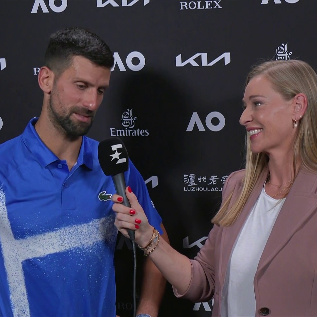 Novak Djokovic admits he considering retiring against Carlos Alcaraz 😮 ...he went on to win 3-1 and book his place in the #AusOpen semi-finals 💪