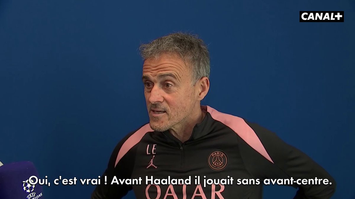 Luis Enrique ๐ช๐ธ : ยซ ๐๐ฒ ๐ป๐ผ๐บ ๐ฑ๐ฒ ๐นโ๐ฎ๐๐๐ฎ๐พ๐๐ฎ๐ป๐ ๐ฑ๐ฒ ๐๐ถ๐๐ ? ๐ฆ๐ผ๐ป ๐ป๐ผ๐บ ? ๐ค (en rรฉpรฉtant) ยป ๐๏ธ Journaliste : ยซ Haaland. ยป La rรฉaction du technicien espagnol ensuite. Cโest Gonรงalo Ramos qui devrait apprรฉcier. ๐ถ ๐ฅ CANAL+ Foot
