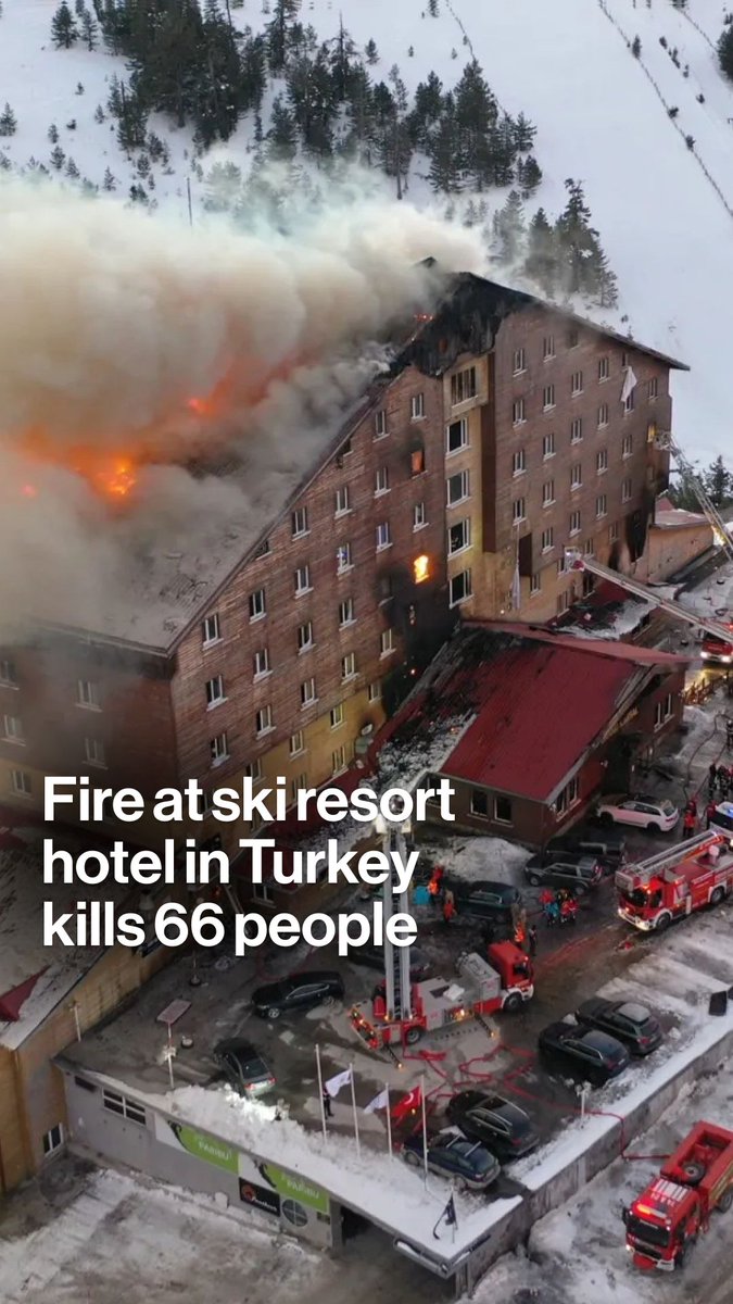 A hotel fire at the Kartalkaya ski resort in northern Turkey killed at least 66 people and injured 51 others Tuesday. Four people, including the hotel's owner, were detained in connection to the fire and the investigation is ongoing