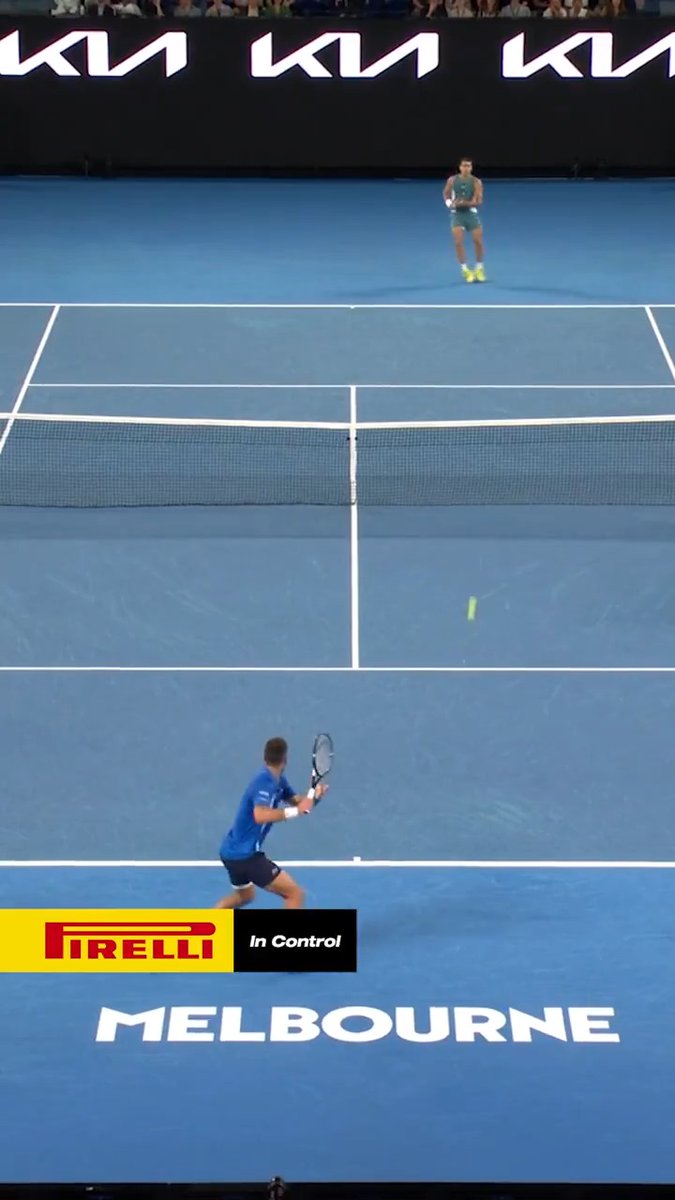 Controlling the point &amp; the crowd 👌 Pirelli • #Pirelli • #Control • #AusOpen • #AO2025 • Wide World of Sports • ESPN • @eurosport • WOWOWテニス