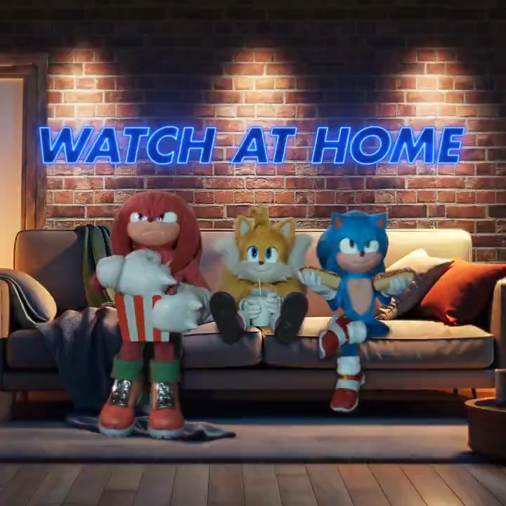 They're comin' in hot: watch Sonic, Tails, Knuckles, and Shadow in #SonicMovie3, now on Digital: