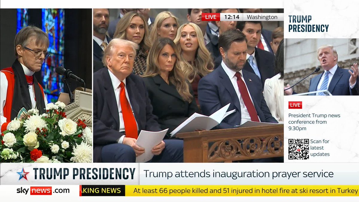 "They may not be citizens or have the proper documentation, but the vast majority of immigrants are not criminals". Bishop Mariann Edgar Budde pleads to President Donald Trump to have 'mercy upon the US people' as he begins his second term in office.