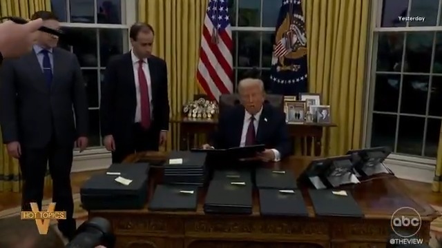 TRUMP PARDONS ALMOST ALL JAN. 6 RIOTERS: #TheView co-hosts weigh in on Pres. Trump issuing a sweeping series of pardons for defendants charged in the Jan. 6 attack on the Capitol after former Pres. Biden issued preemptive pardons for his family and others.