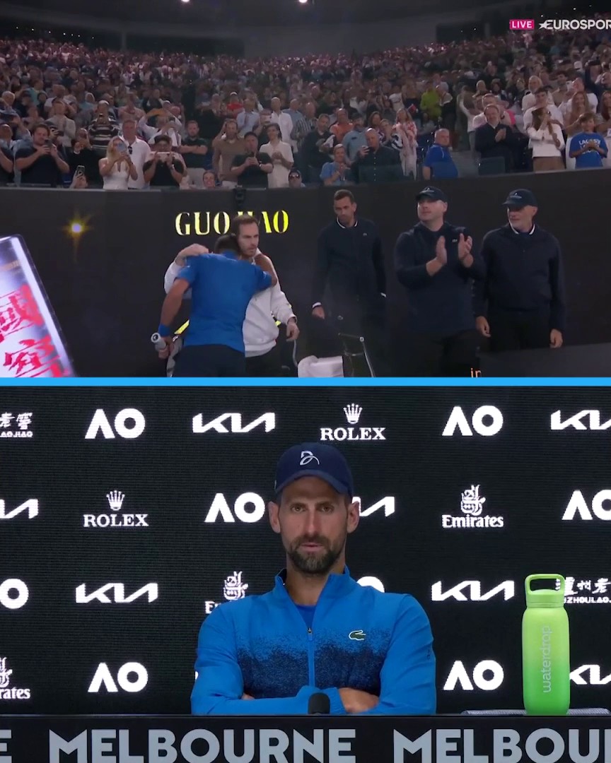 Novak Djokovic says his victory over Carlos Alcaraz was a "𝒉𝒖𝒈𝒆 𝒘𝒊𝒏" for his coaching relationship with Andy Murray 🙌 #AusOpen