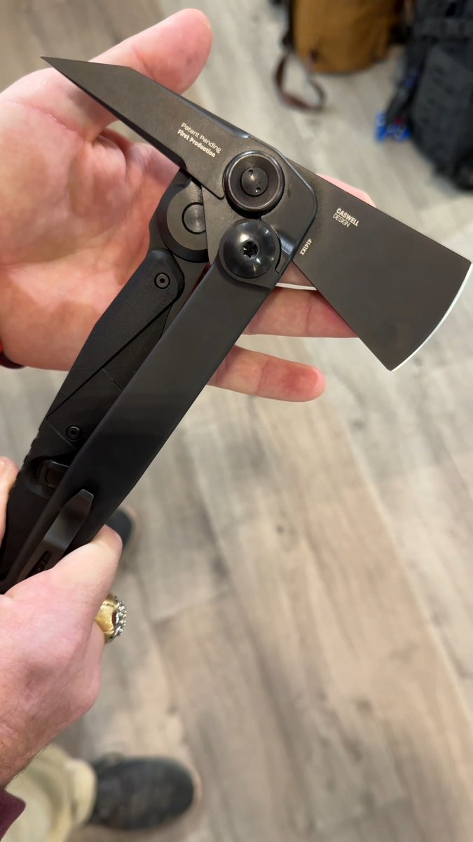 This new folding axe form CRKT is awesome! Just released at Shot Show 2025 and designed by Jow Caswell