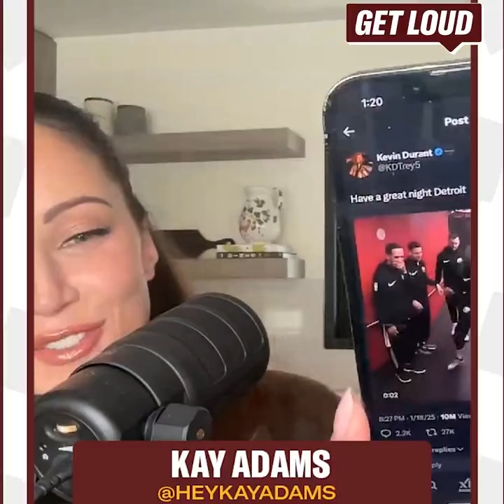 "have a great night Detroit" 🤣 Kevin Durant x Kay Adams