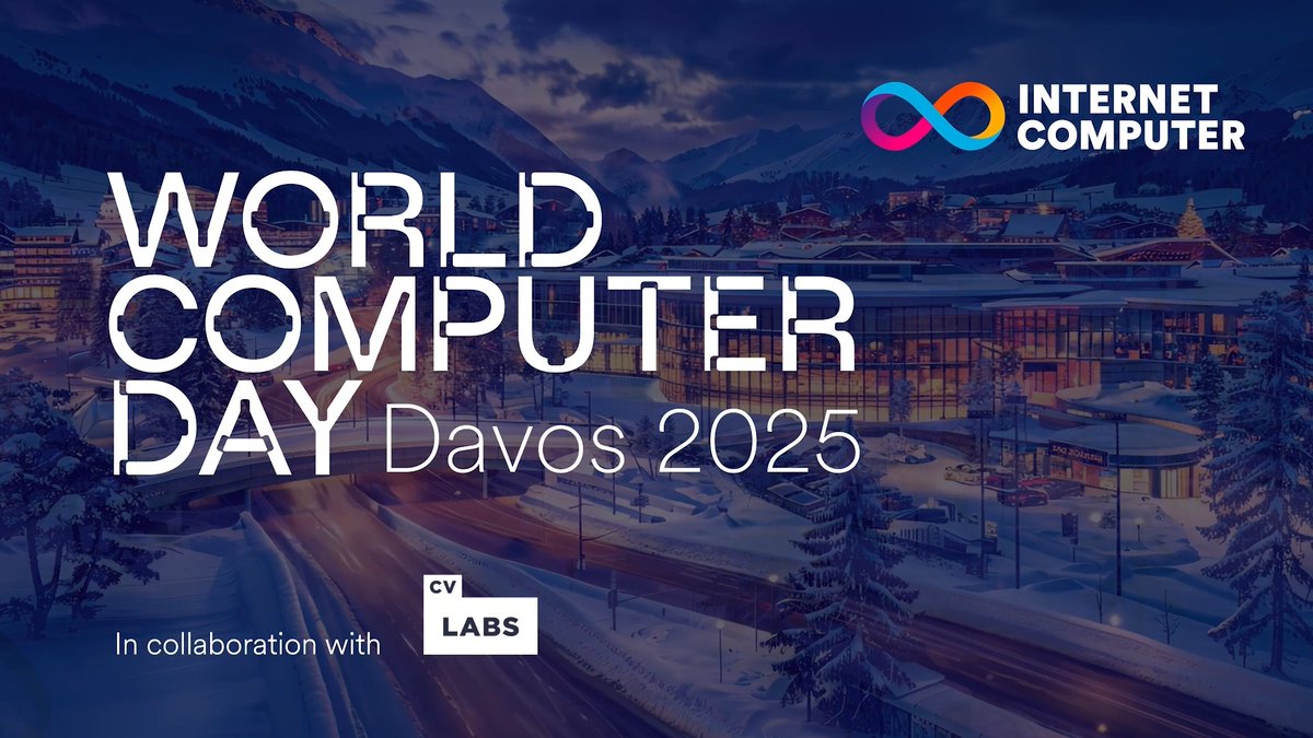 As #WorldComputerDay at Davos 2025 concludes, we reflect on a day filled with transformative discussions on AI, Web3 and the future of technology 🌍 The event closed with a fireside chat featuring dom williams.icp ∞, Ross Perot Jr. and Jeremy Kahn discussing "How Technology Will Shape Tomorrow." 2025 has just begun, and today’s insights set the stage for what’s to come. #Davos2025
