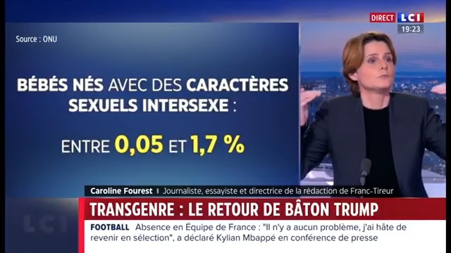 ▶️#Société - “1,7 % de la population mondiale est intersexe" : “La réponse simpliste et binaire des deux sexes, c’est un peu court pour tout résoudre.” Caroline Fourest #24hPujadas #LCI #La26 ⤵️