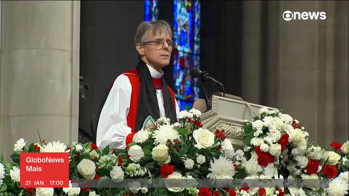 Trump participou de uma cerimônia ecumênica da Catedral Nacional, em Washington, e ouviu da bispa um apelo para que tenha piedade dos imigrantes e da comunidade LGBT. ➡ Assista ao #GloboNewsMais: #GloboNews