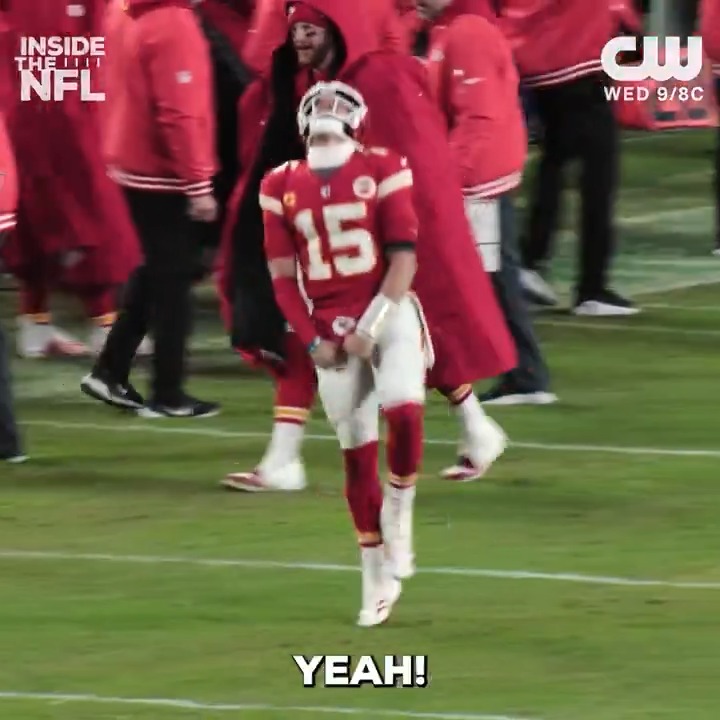 .Patrick Mahomes II was fired up after that diving touchdown catch 🗣️