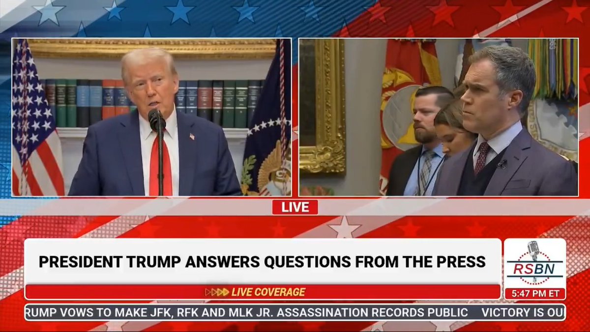 President Trump to Reporter: "Listen to me for a second, stop interrupting." I missed this so much 🔥