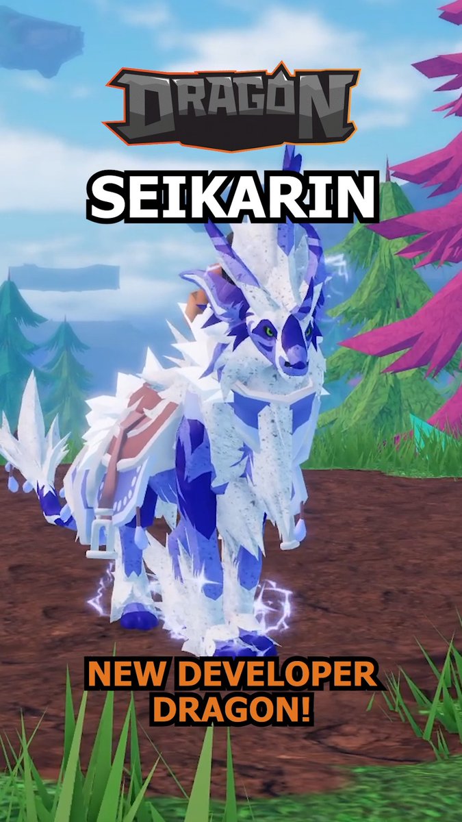 The lustrous Seikarin is strutting in as Dragon Adventure's newest developer dragon! This electrifying dragon will come with it's own accessory set, theme potion, and more so keep your eyes peeled THIS Friday! ⚡ #DragonAdventures #Roblox #RobloxDev #TwinAtlas #SonarStudios