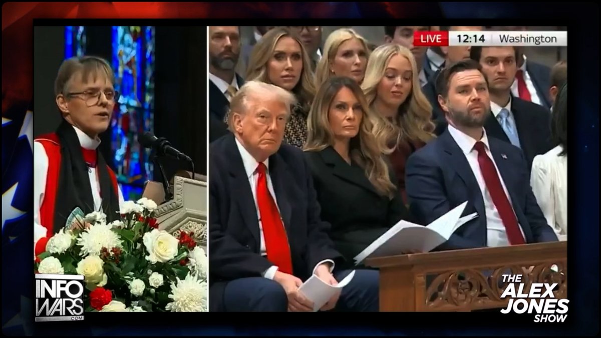BREAKING VIDEO: Trump & Vance Look On In Disbelief As A Wokist Cult Leader Hijacks Church Service At The National Cathedral With A Disgusting Defense Of Child Mutilation & Replacement Migration » WATCH/SHARE THE LIVE X STREAM HERE: