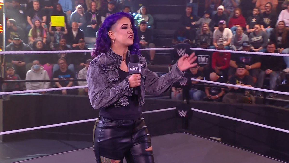 "To me that doesn't prove that you're ready for #WWERaw and #SmackDown..." Bayley is going to teach roxanne a lesson one way or another 😲 #WWENXT