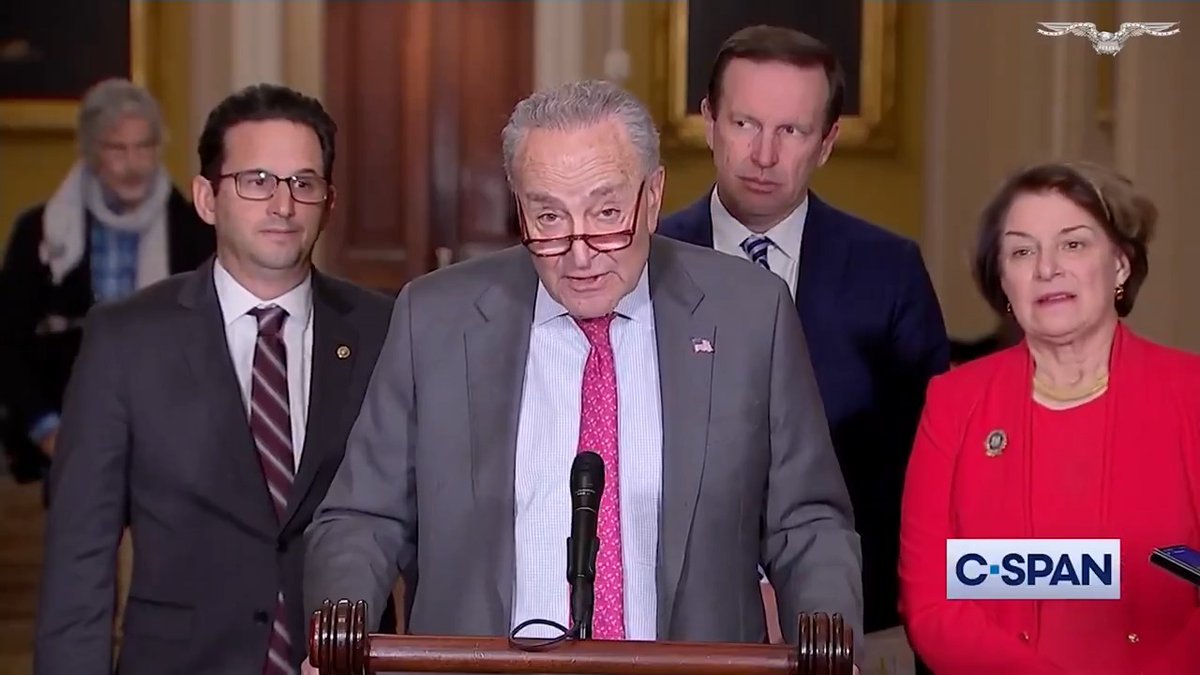 .Chuck Schumer chastises Trump's J6 pardons but dodges question on Biden's family pardons READ:
