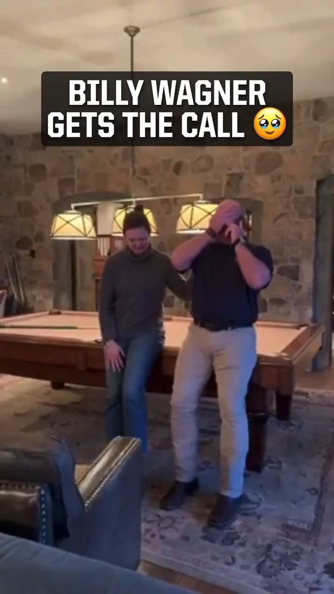 All the emotions for Billy Wagner when he got the call ❤️ 📹: Jose de Jesus Ortiz