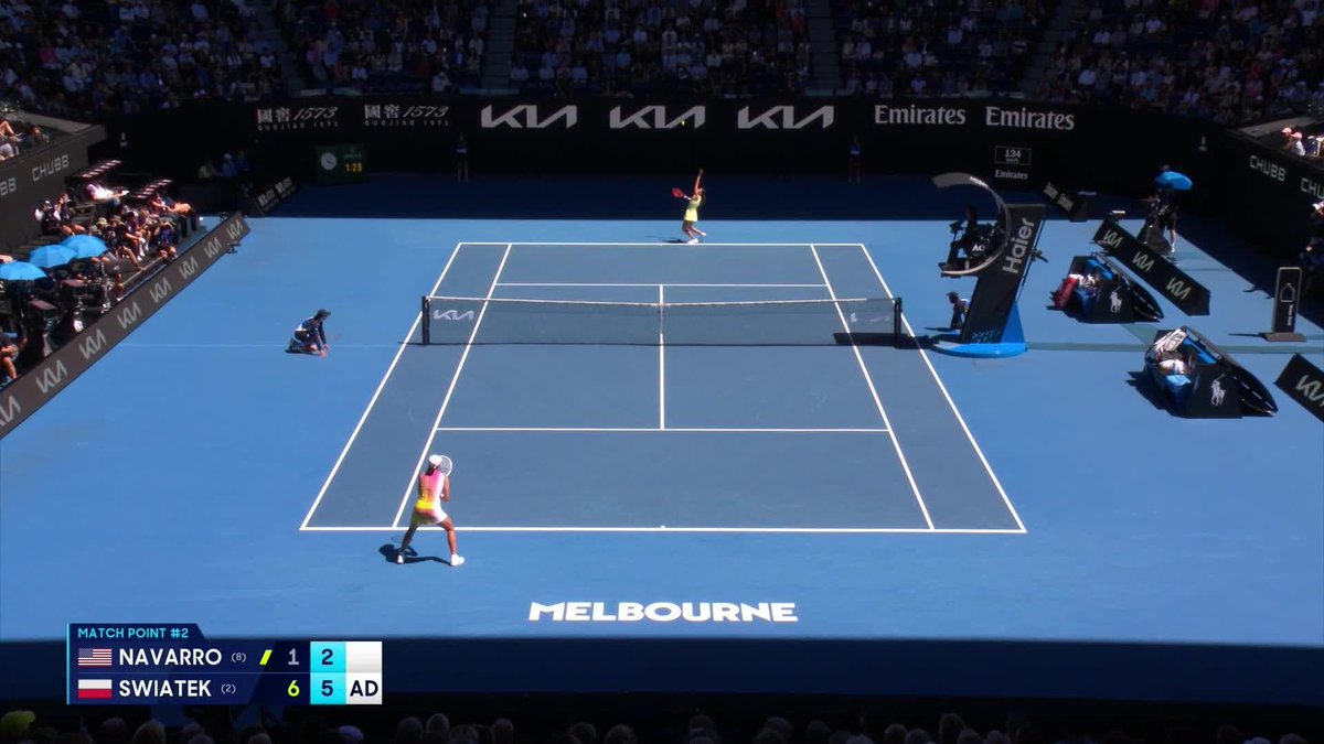 Clutch Swiatek is through to her 2nd #AO2025 semifinal 👏👏 Wide World of Sports • ESPN • @eurosport • WOWOWテニス • #AusOpen • #AO2025