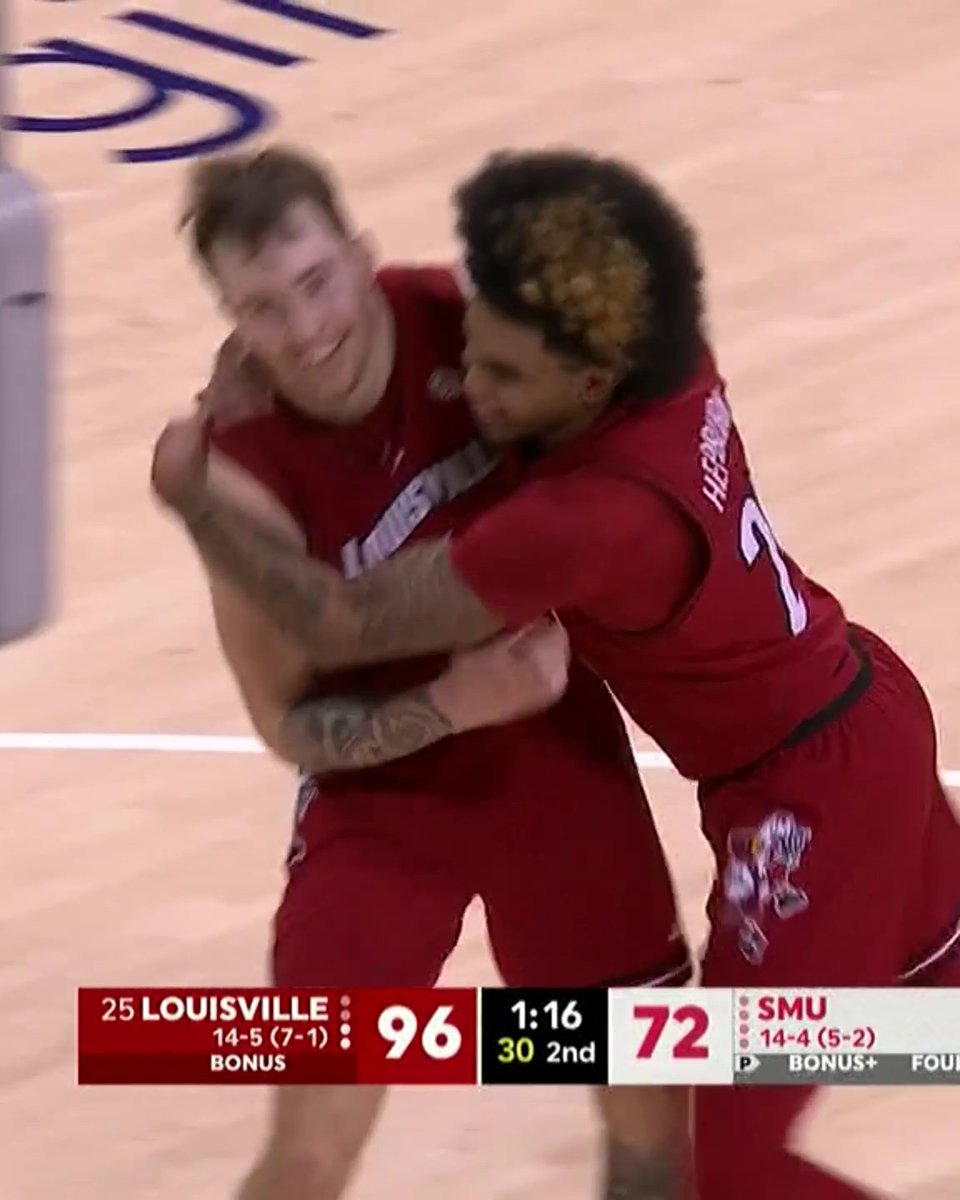 Reyne Smith was making it rain at SMU ☔️ His 🔟 3-pointers are the most in a game in Louisville Men's Basketball history and tied for third most by an ACC player all-time‼️
