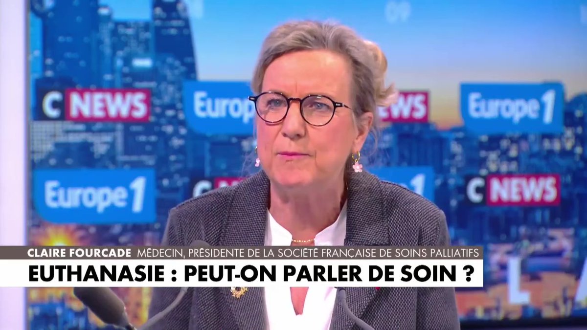 "L'euthanasie n'est pas un soin, elle vient interrompre le soin" déclare Claire Fourcade, médecin #LaGrandeITW #Europe1